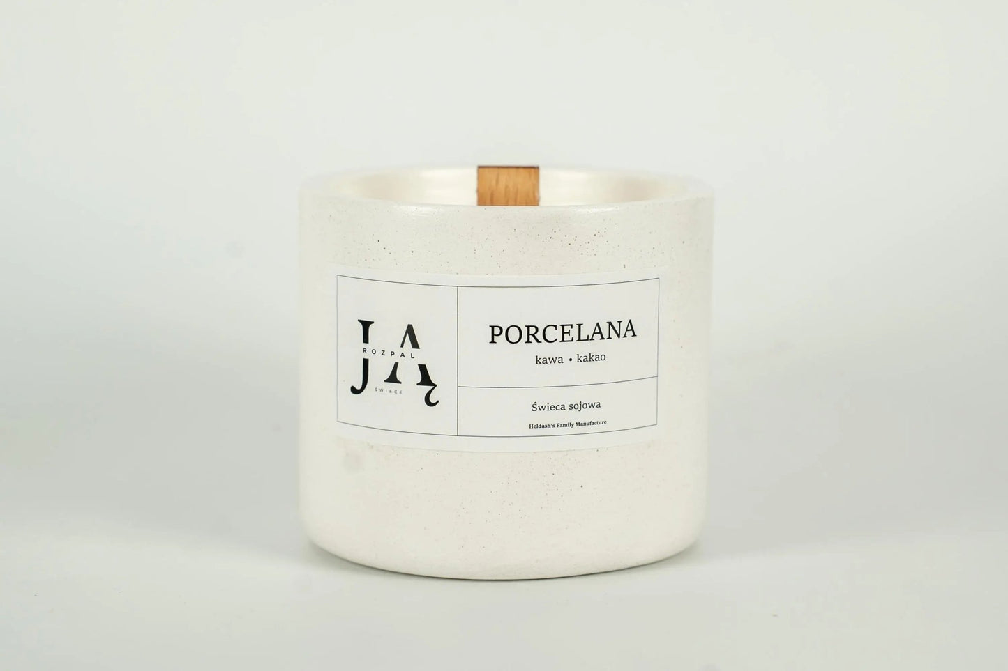 PORCELANA | głęboka, deserowa świeca sojowa - Rozpal Ją