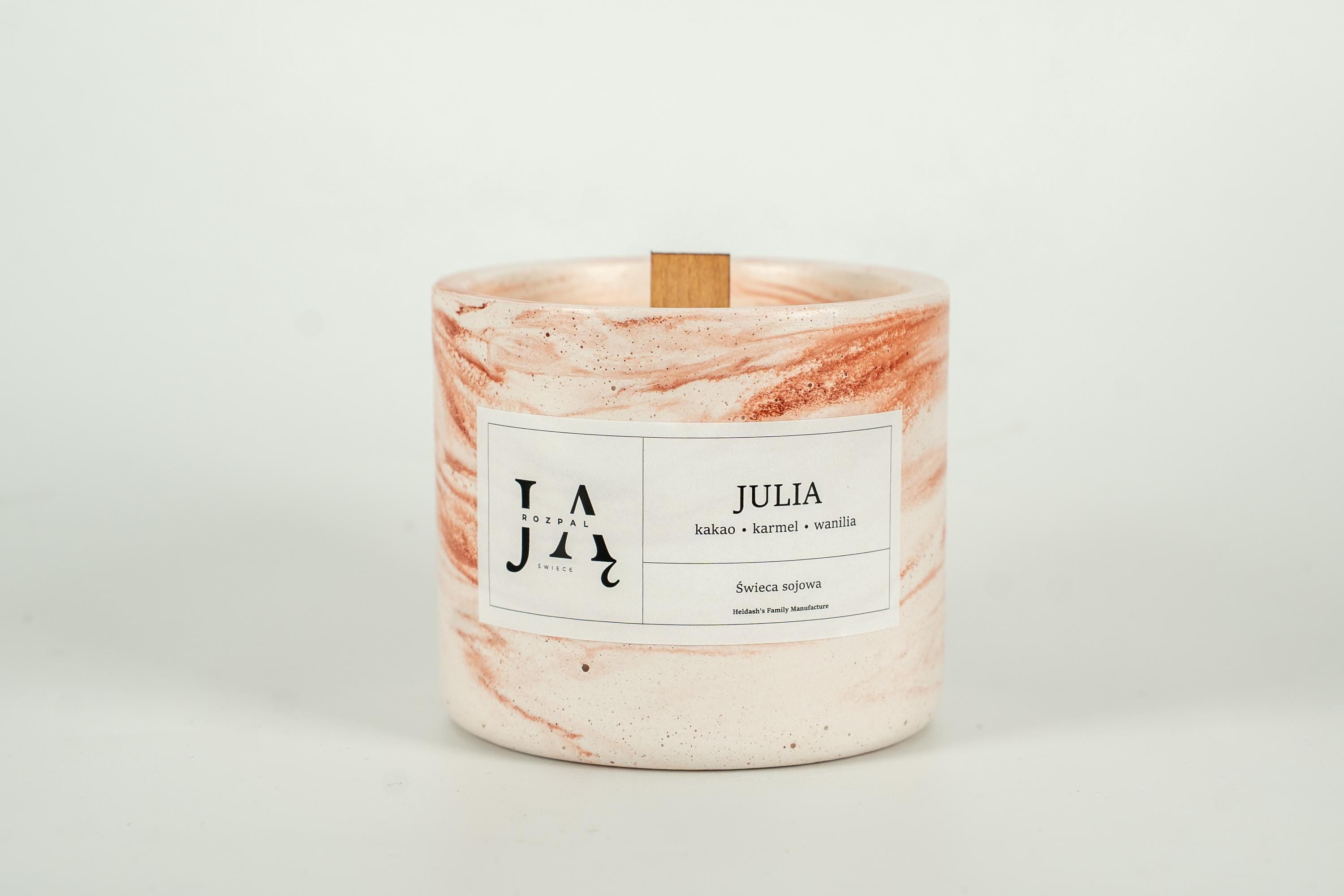 JULIA | słodka świeca sojowa z nutą kakao i karmelu