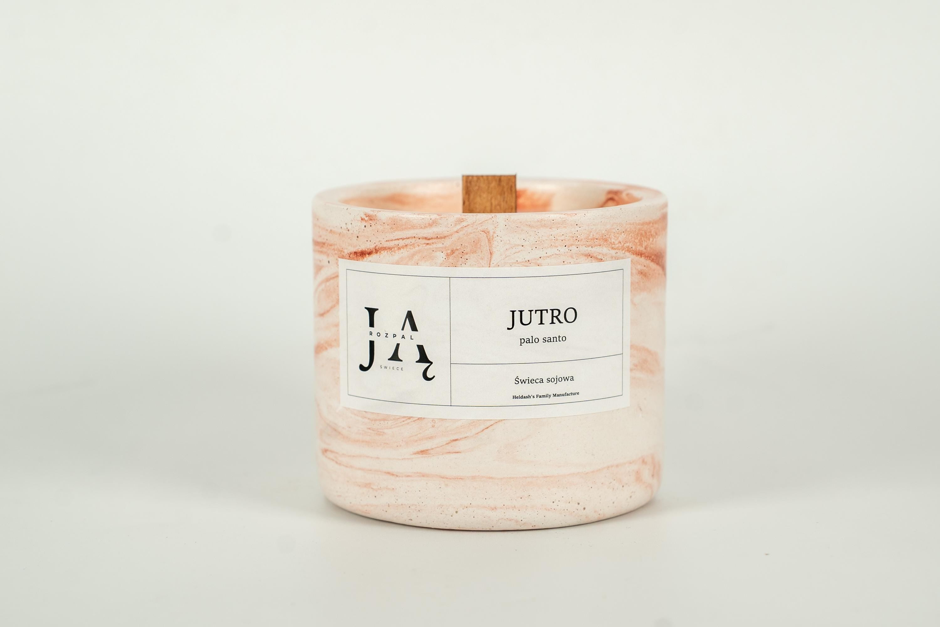 JUTRO | minimalistyczna świeca sojowa Palo Santo