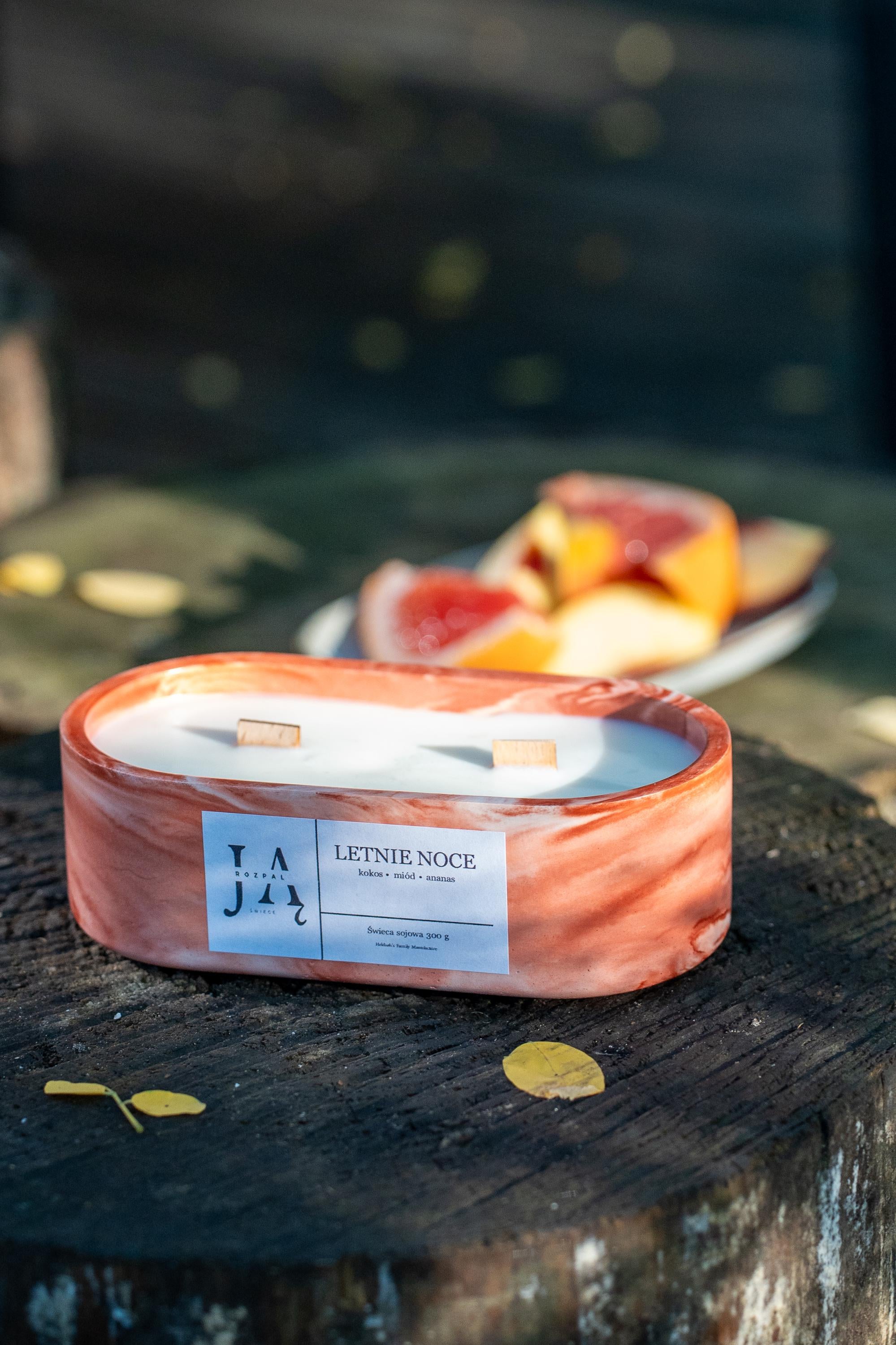 LETNIE NOCE | słodka, egzotyczna świeca sojowa