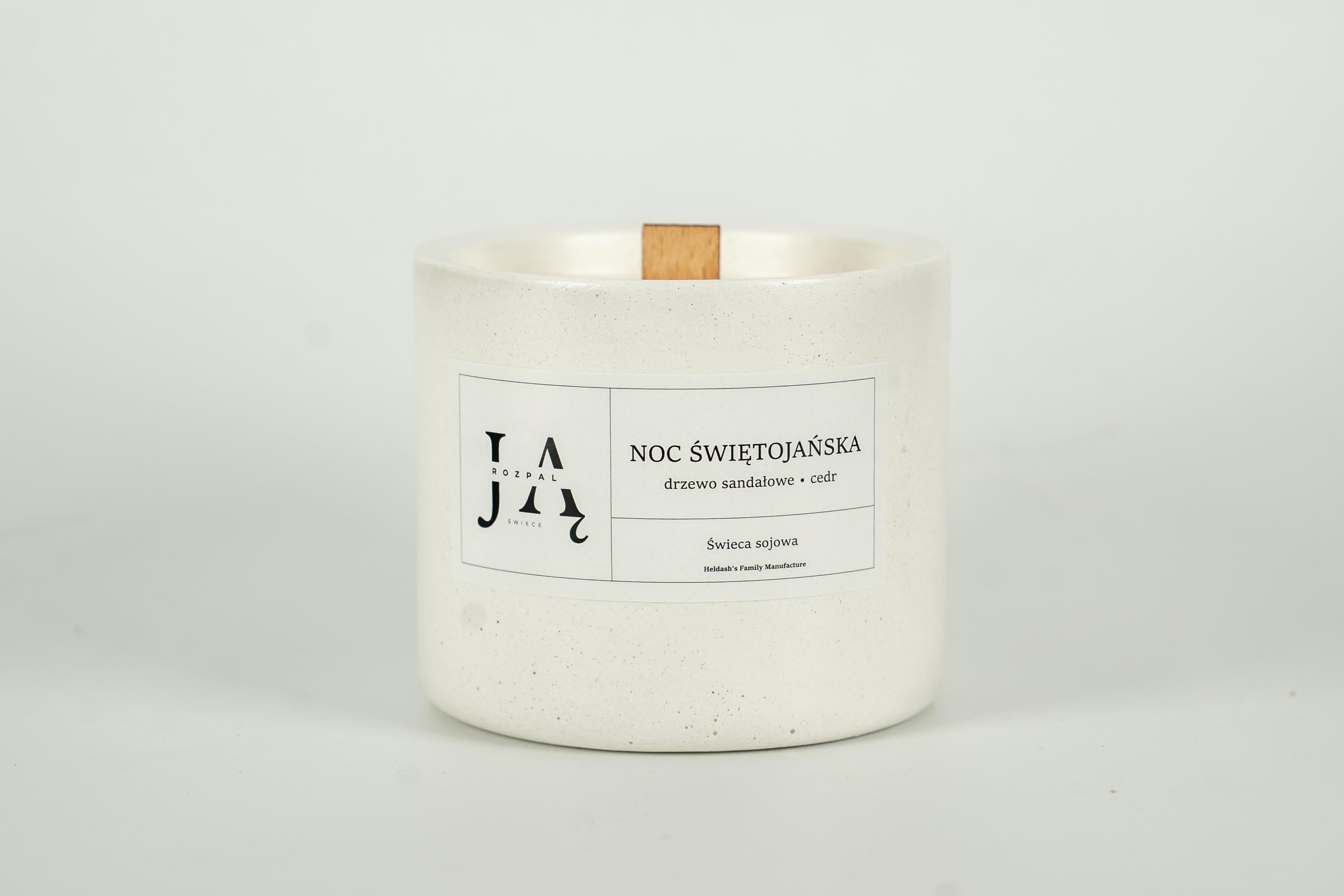 NOC ŚWIĘTOJAŃSKA | głęboka, drzewna świeca sojowa