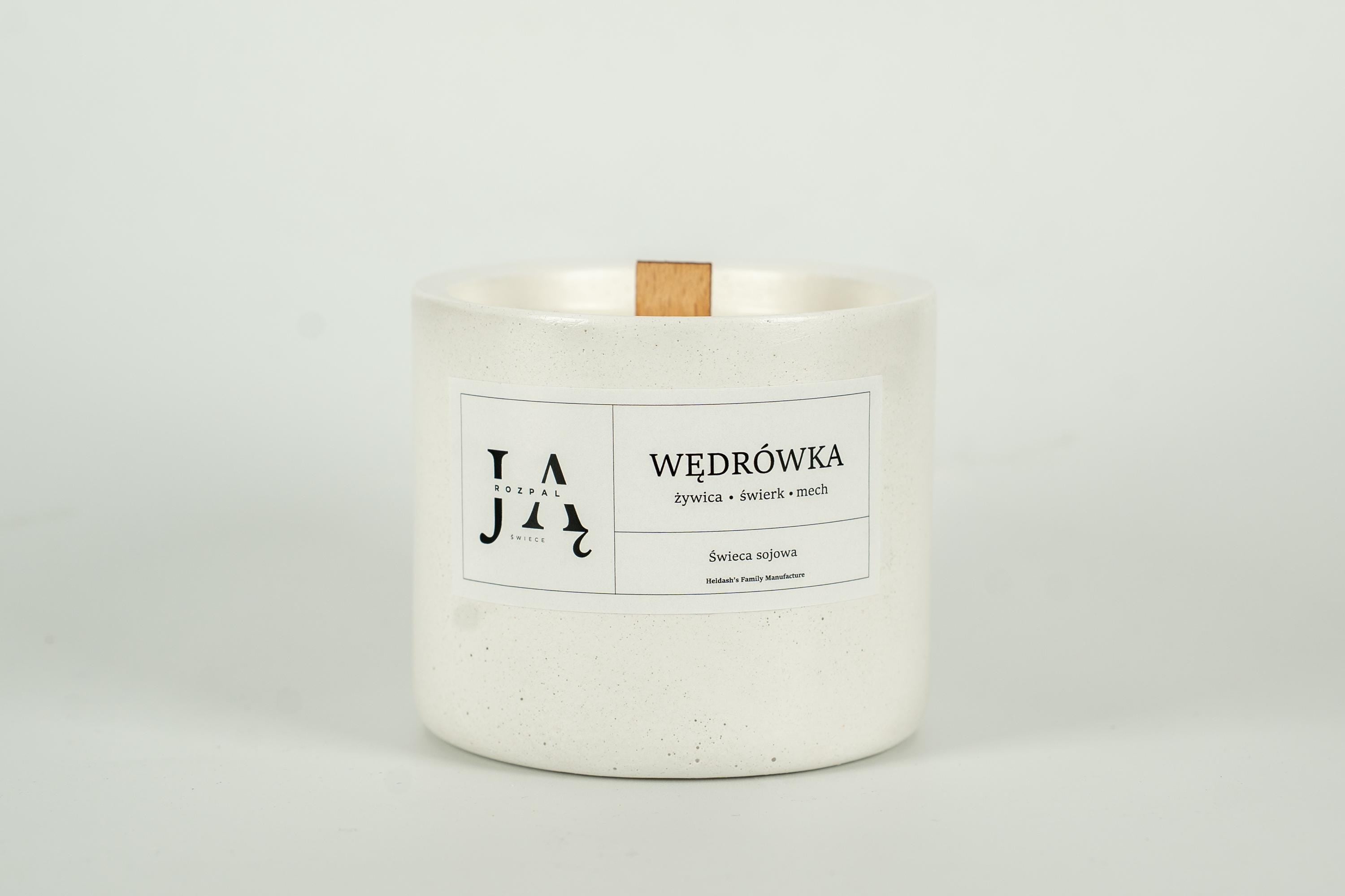 WĘDRÓWKA | naturalna, leśna świeca sojowa