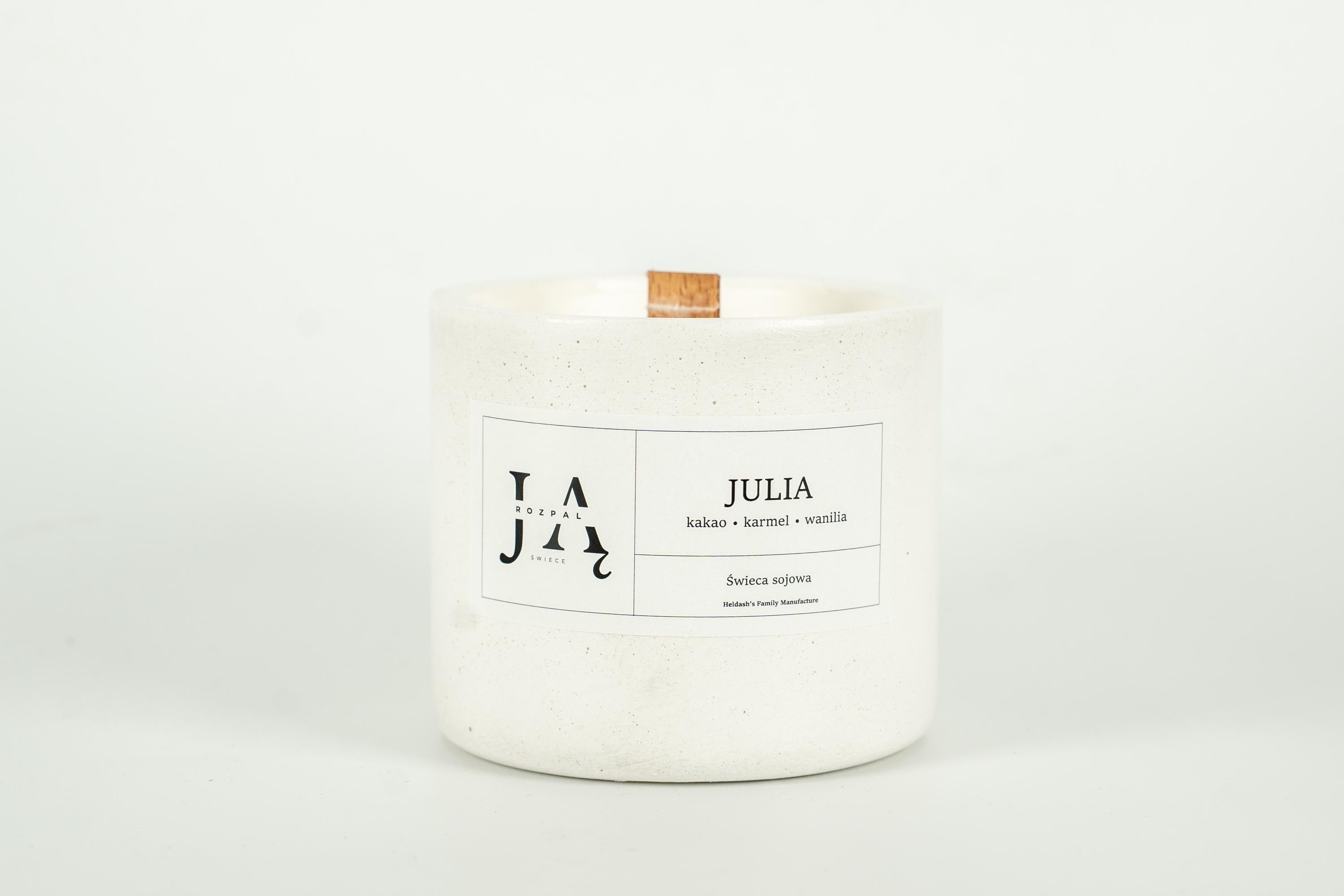 JULIA | słodka świeca sojowa z nutą kakao i karmelu