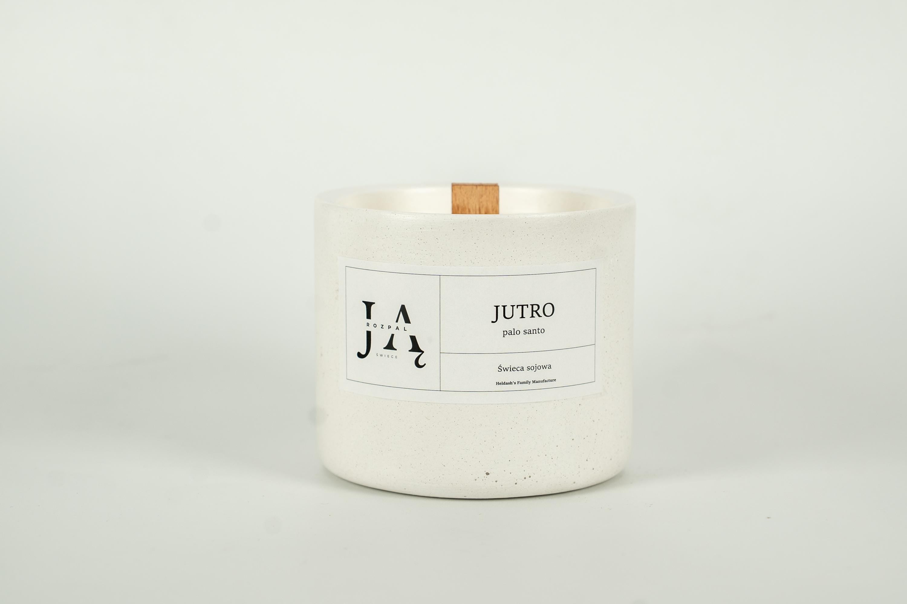 JUTRO | minimalistyczna świeca sojowa Palo Santo