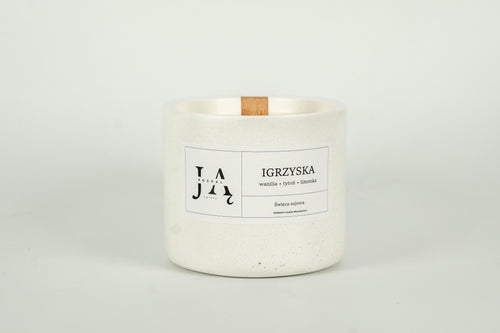 IGRZYSKA | naturalna świeca sojowa z drewnianym knotem