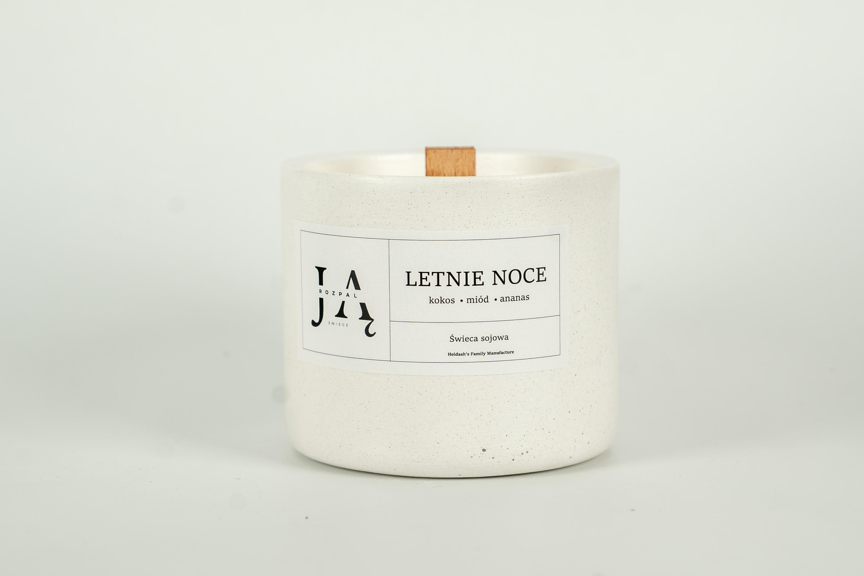 LETNIE NOCE | słodka, egzotyczna świeca sojowa