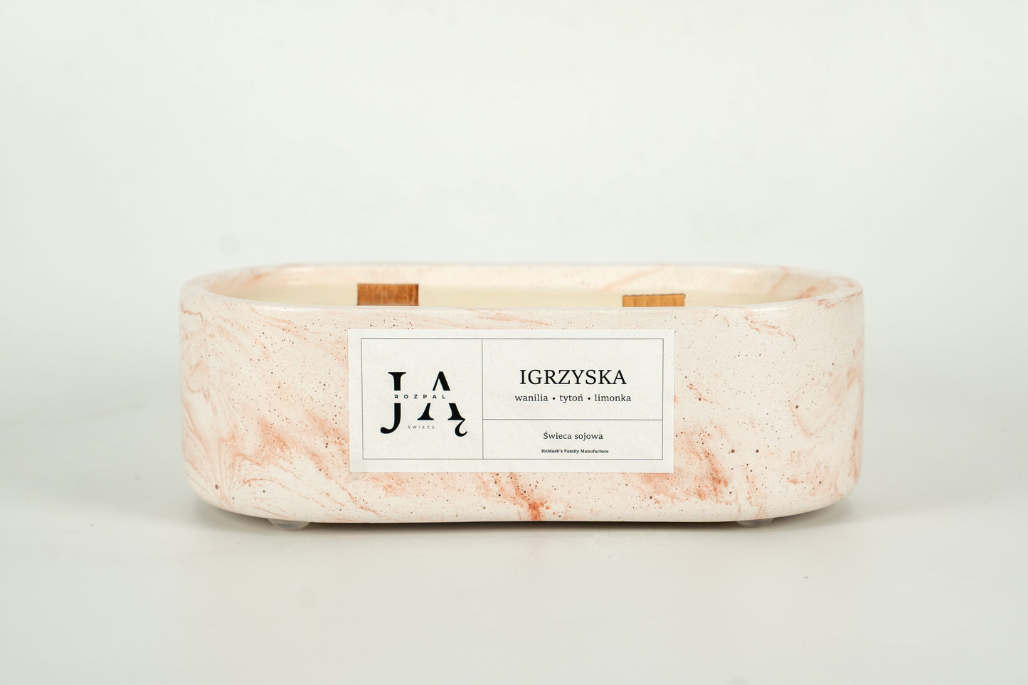 Świeca sojowa "IGRZYSKA" świeca z kontrastowym charakterem - Czerwona
