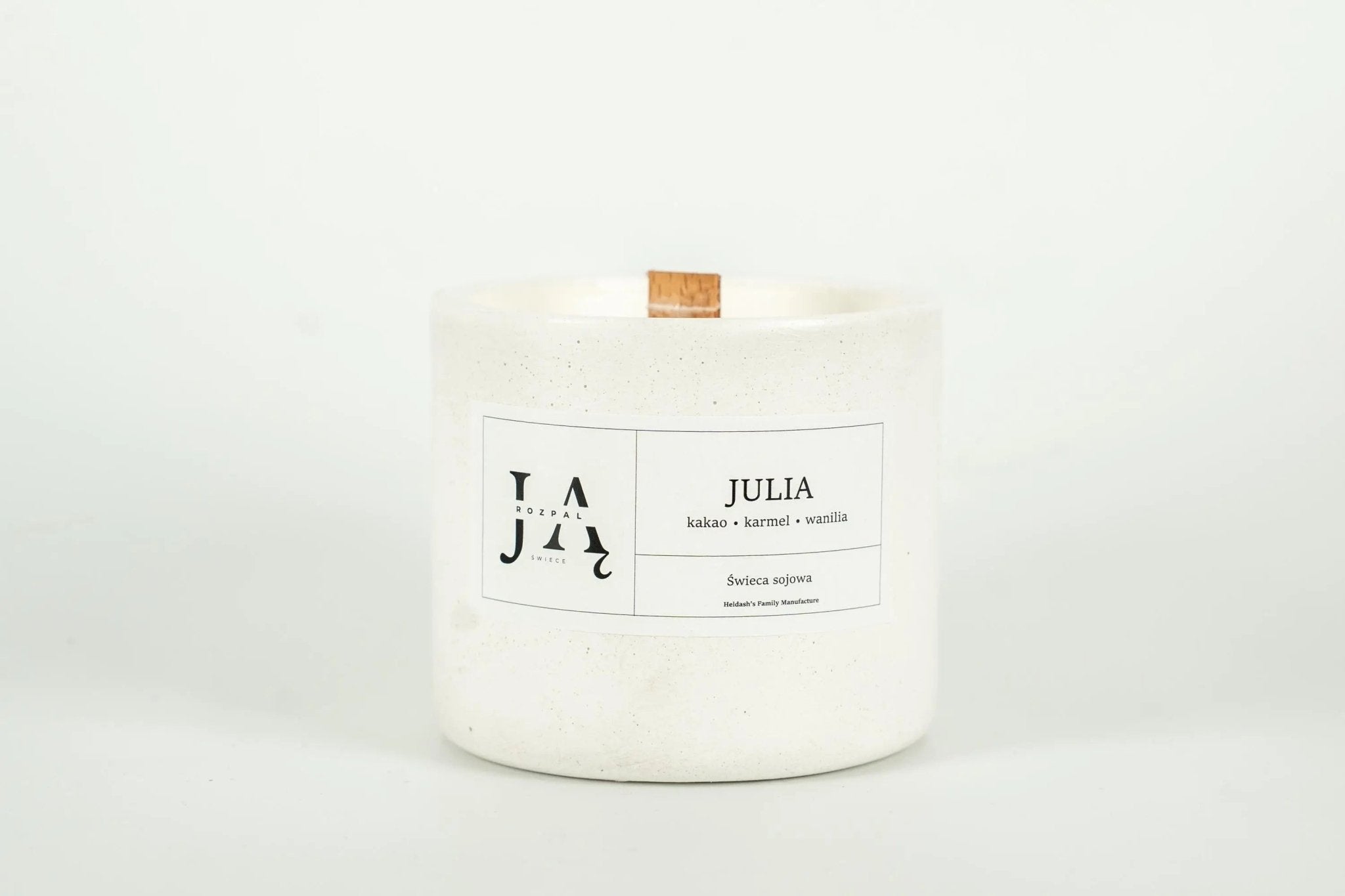 JULIA | słodka świeca sojowa z nutą kakao i karmelu - Rozpal Ją