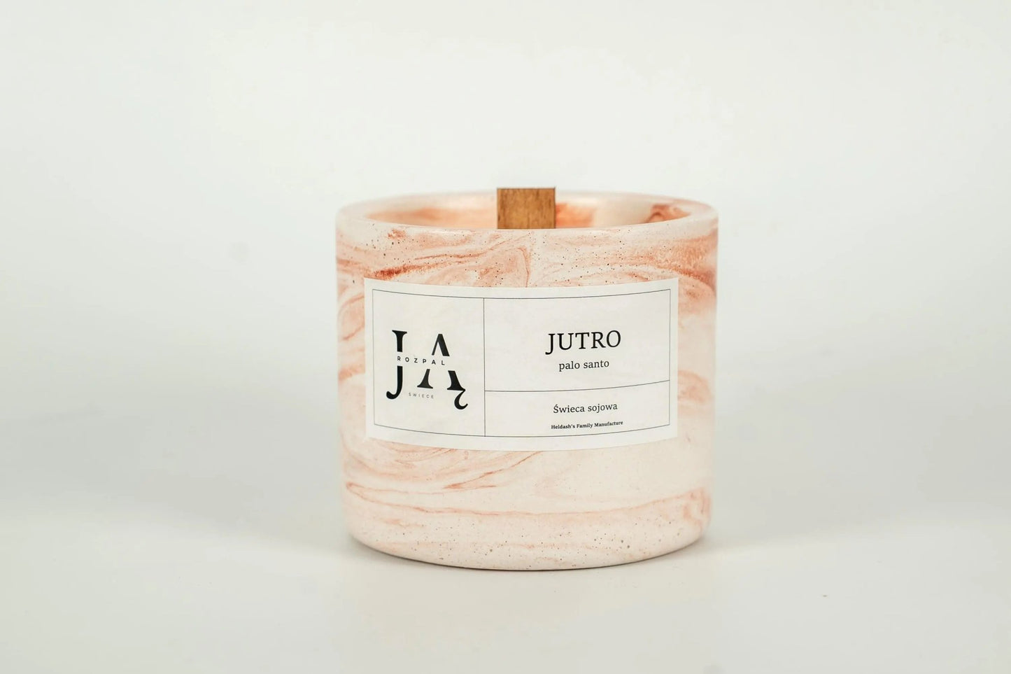 JUTRO | minimalistyczna świeca sojowa Palo Santo - Rozpal Ją