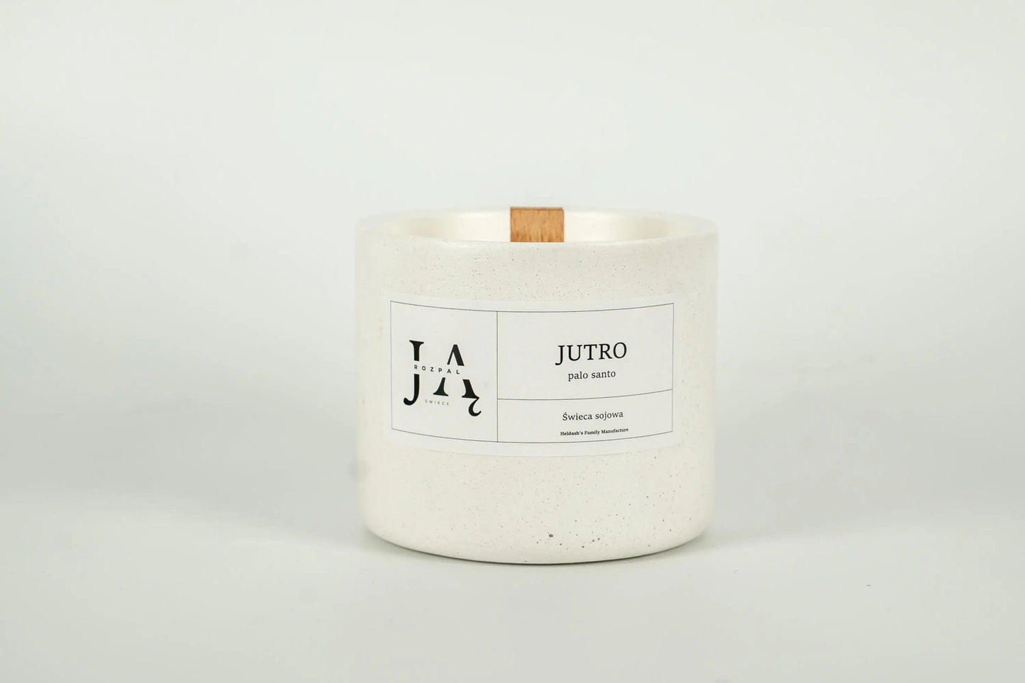 JUTRO | minimalistyczna świeca sojowa Palo Santo - Rozpal Ją