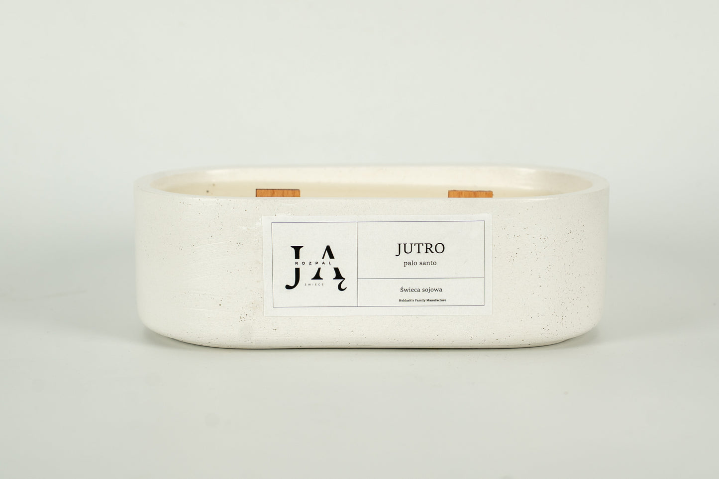 Świeca sojowa "JUTRO" Palo Santo - Biała