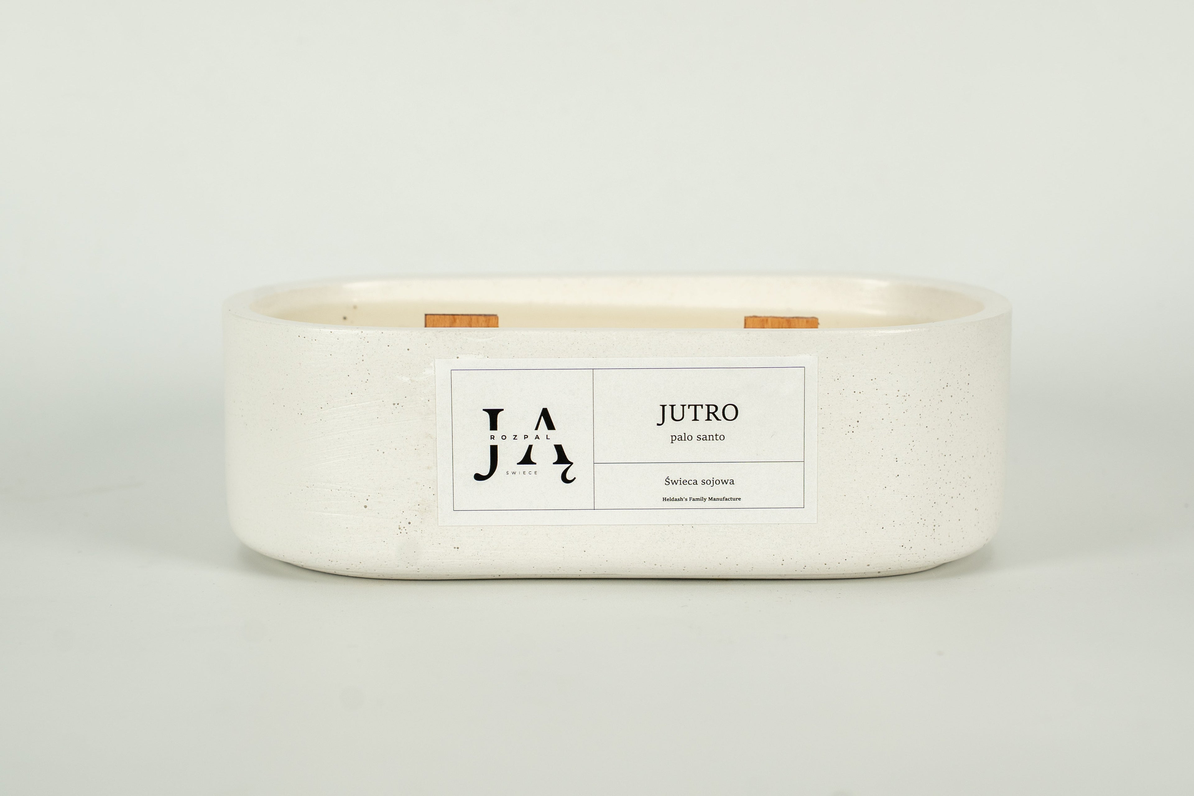 Świeca sojowa "JUTRO" Palo Santo - Biała