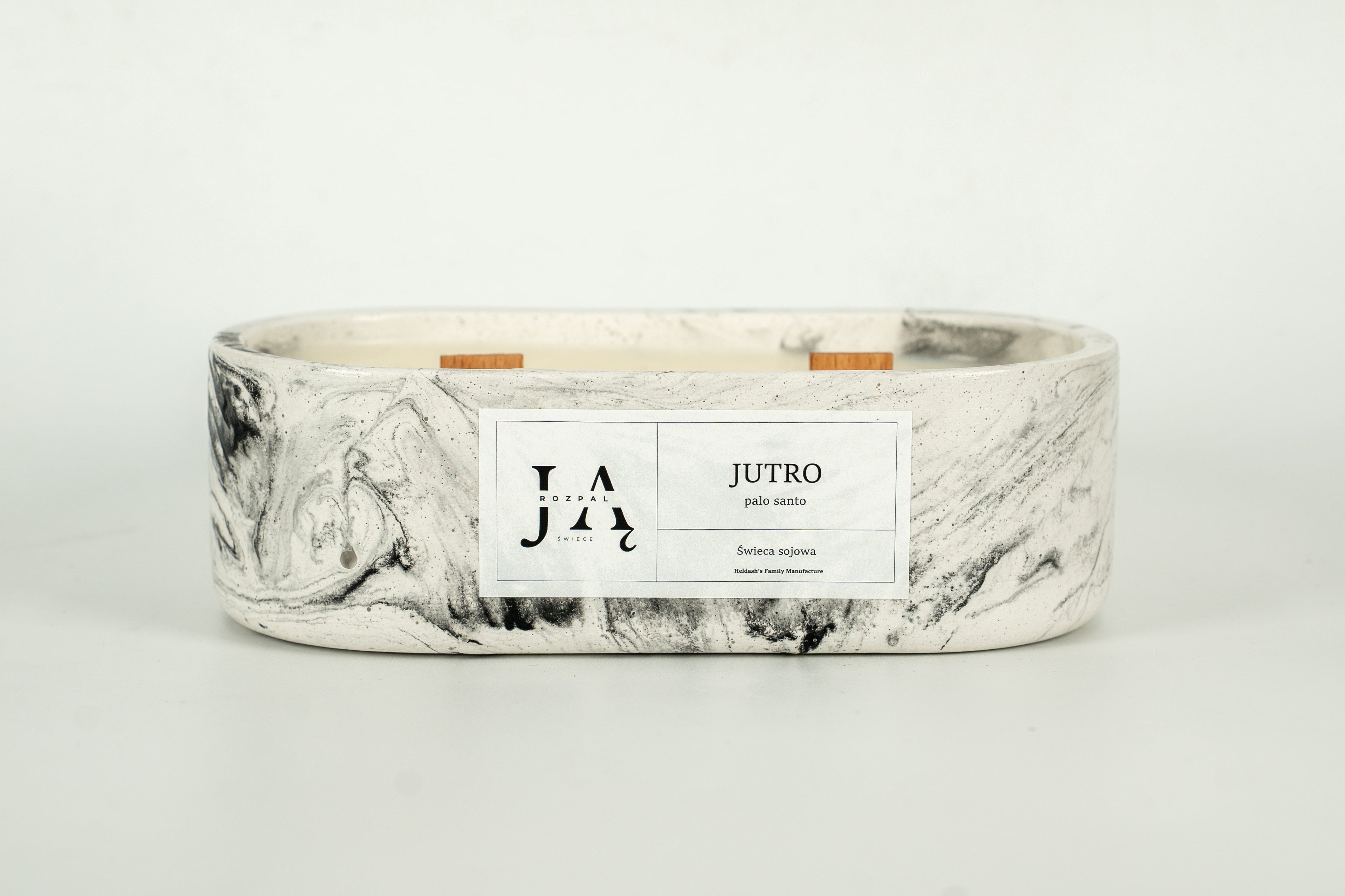 Świeca sojowa "JUTRO" Palo Santo - Czarna