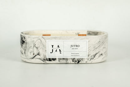 Świeca sojowa "JUTRO" Palo Santo - Czarna