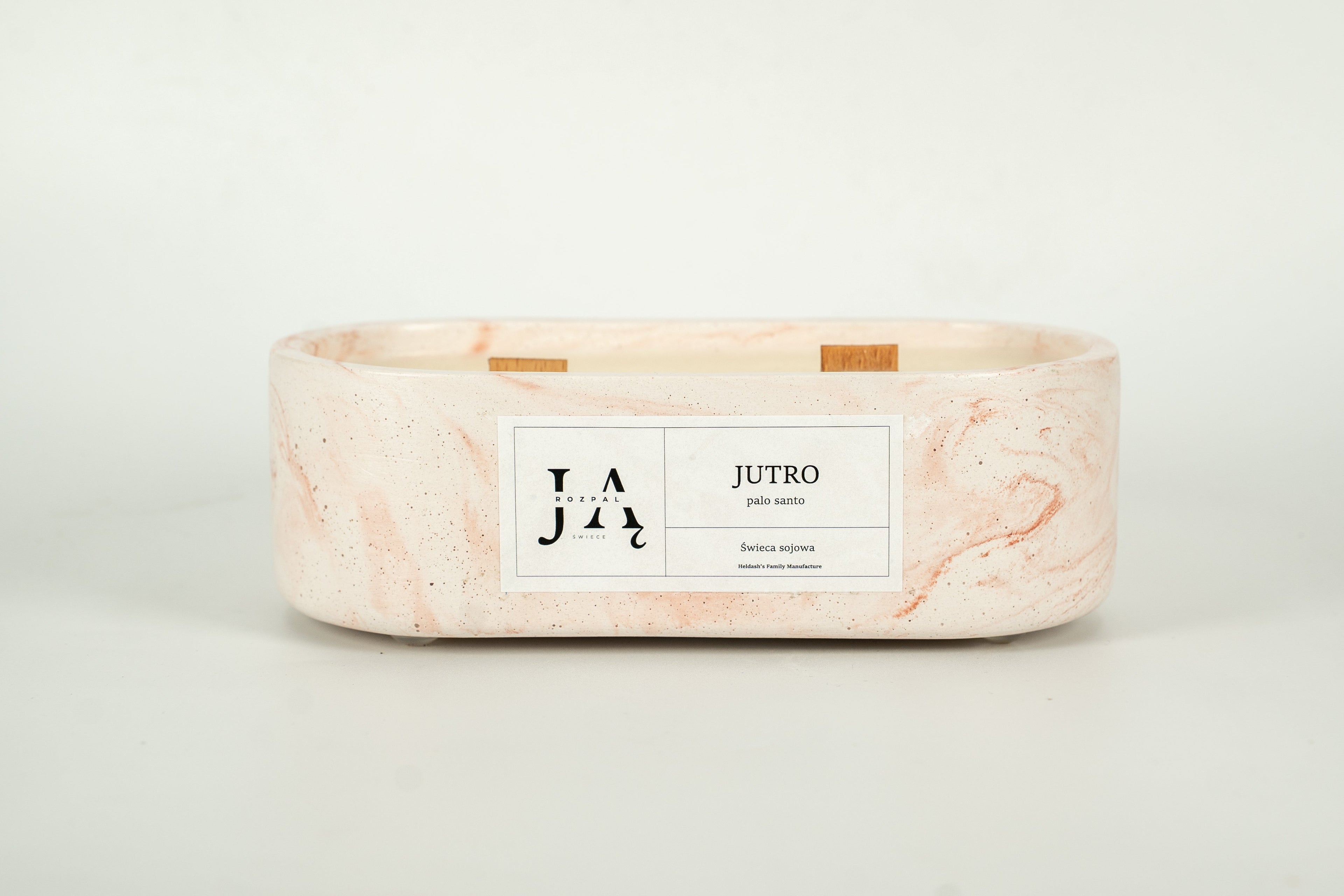 Świeca sojowa "JUTRO" Palo Santo - Czerwona