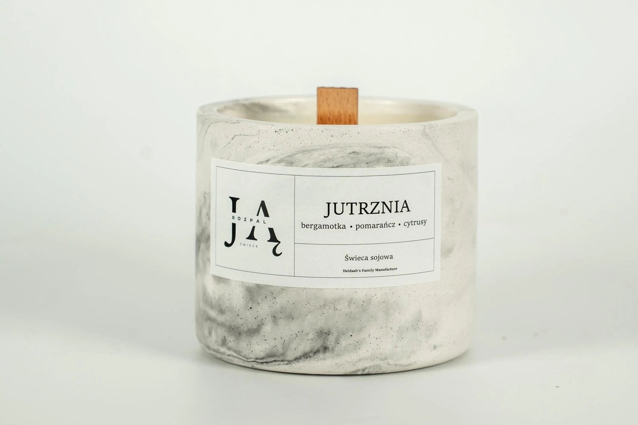 JUTRZNIA | naturalna świeca sojowa o cytrusowej świeżości - Rozpal Ją