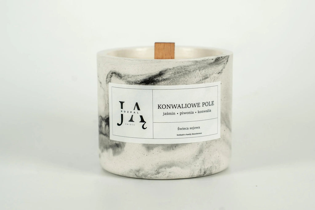 KONWALIOWE POLE | kwiatowa świeca sojowa pełna lekkości - Rozpal Ją