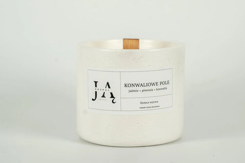 KONWALIOWE POLE | kwiatowa świeca sojowa pełna lekkości - Rozpal Ją