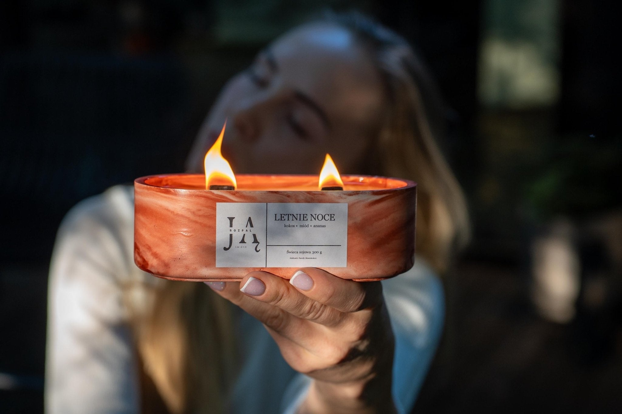 LETNIE NOCE | słodka, egzotyczna świeca sojowa - Rozpal Ją