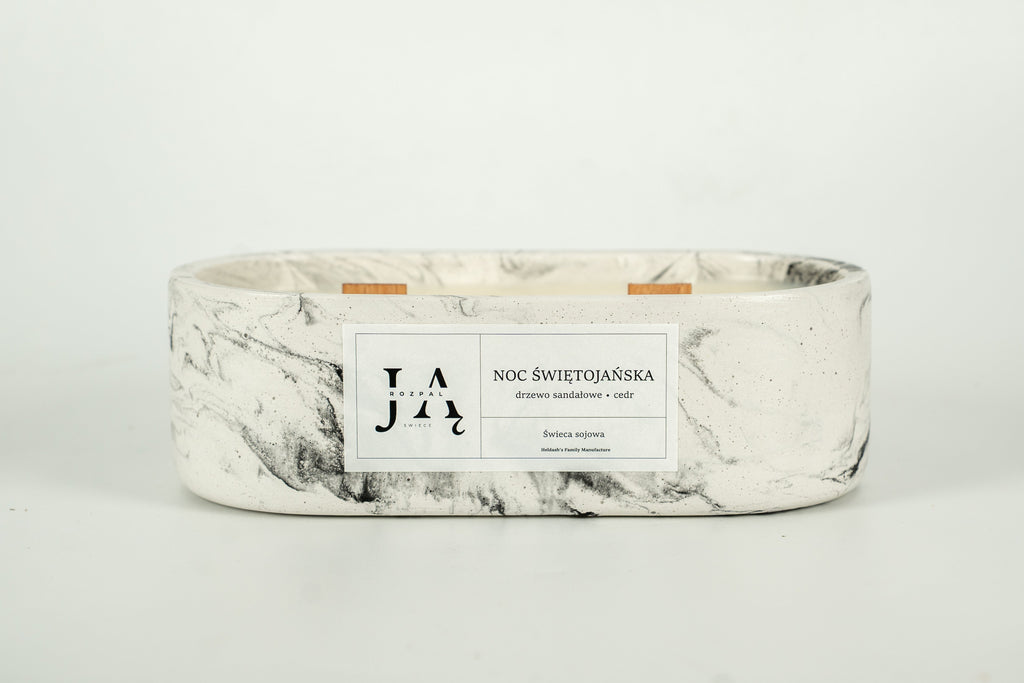 NOC ŚWIĘTOJAŃSKA | głęboka, drzewna świeca sojowa Rozpal Ją