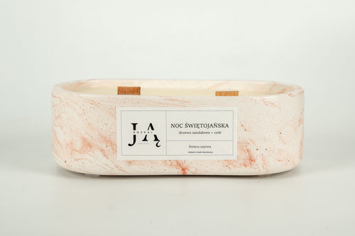 NOC ŚWIĘTOJAŃSKA | głęboka, drzewna świeca sojowa Rozpal Ją