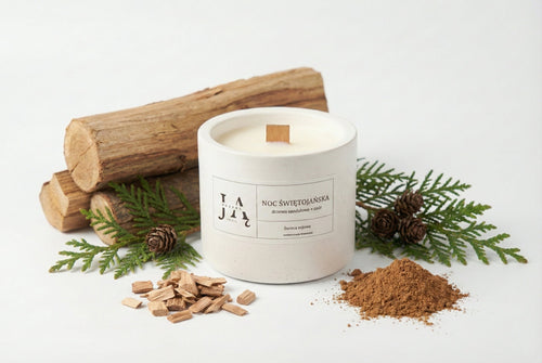 Świeca sojowa NOC ŚWIĘTOJAŃSKA drzewna historia | Rozpal Ją Rozpal Ją