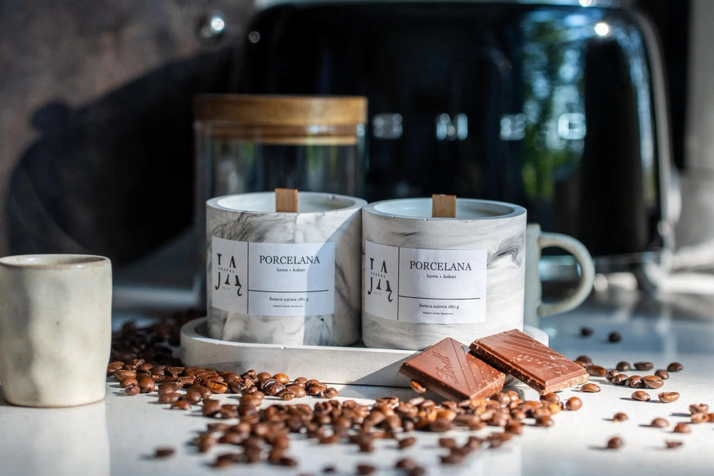 PORCELANA | głęboka, deserowa świeca sojowa - Rozpal Ją