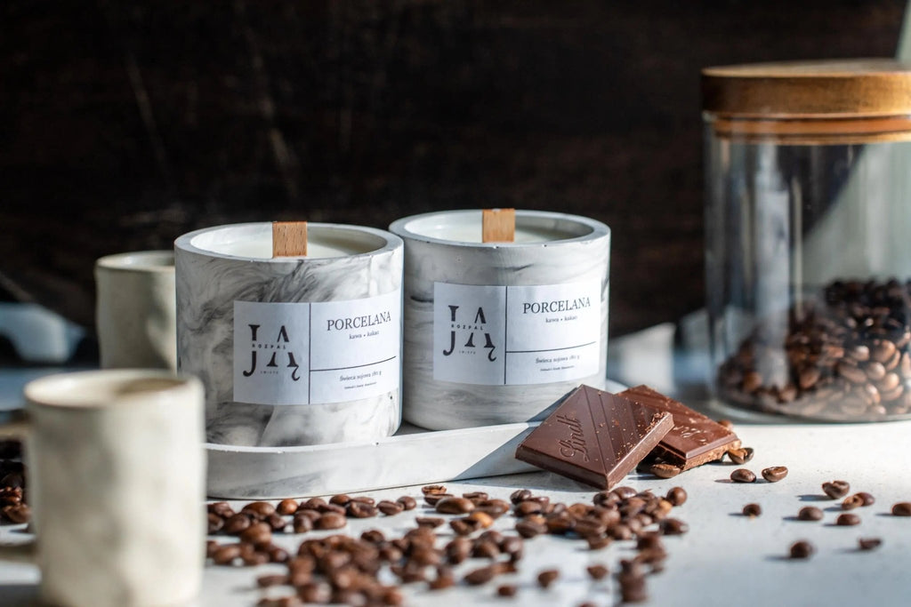 PORCELANA | głęboka, deserowa świeca sojowa - Rozpal Ją