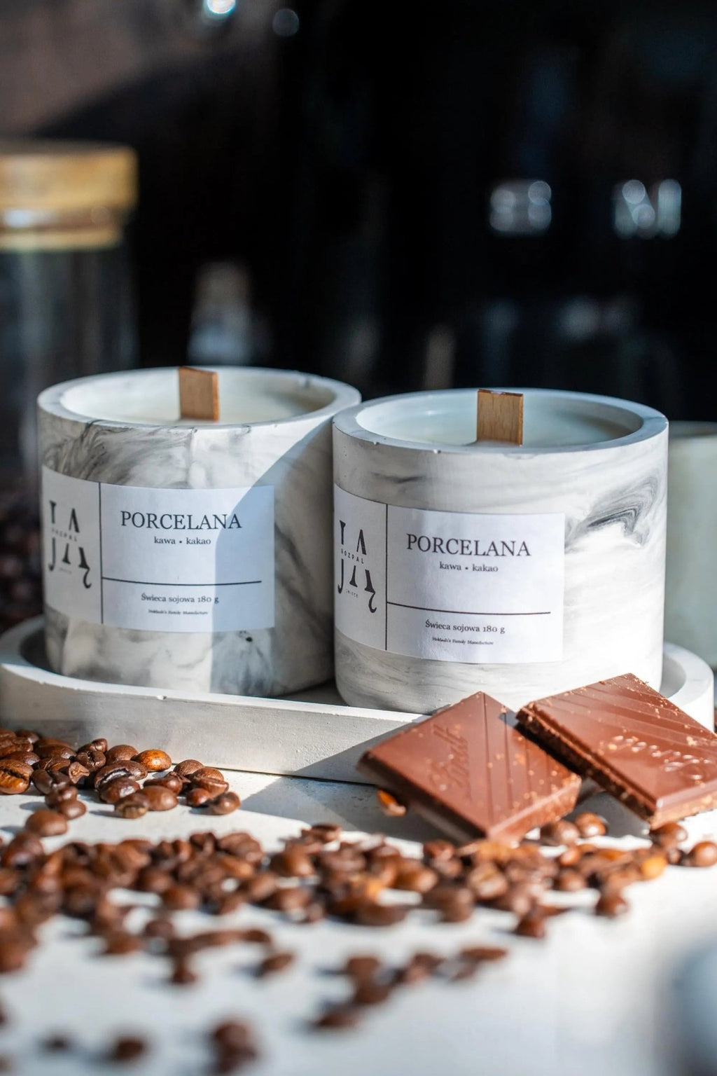 PORCELANA | głęboka, deserowa świeca sojowa - Rozpal Ją