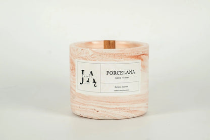 PORCELANA | głęboka, deserowa świeca sojowa - Rozpal Ją