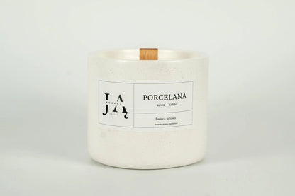 PORCELANA | głęboka, deserowa świeca sojowa - Rozpal Ją