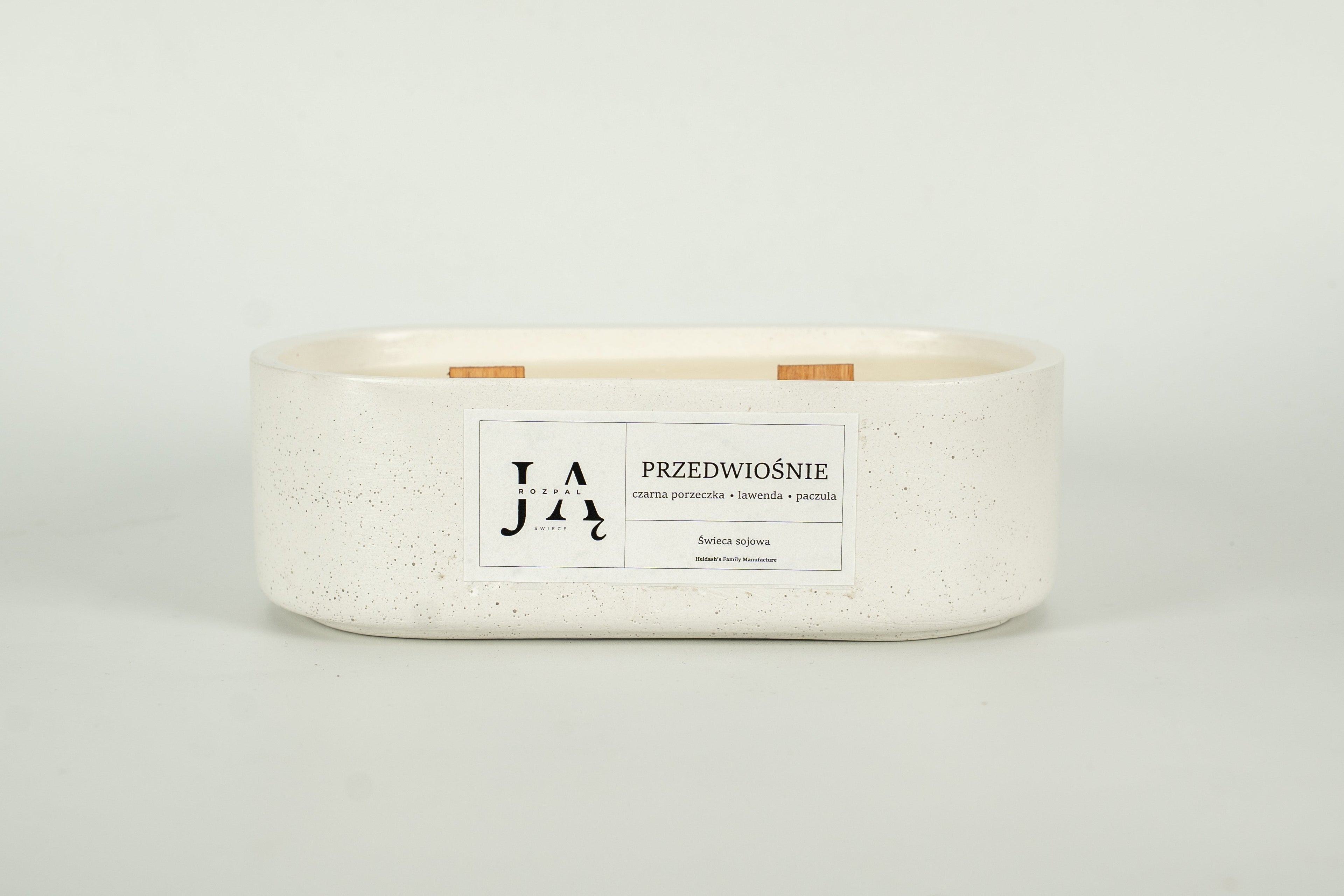 Świeca sojowa "PRZEDWIOŚNIE" świeca inspirowana zmianą pór roku -Białą