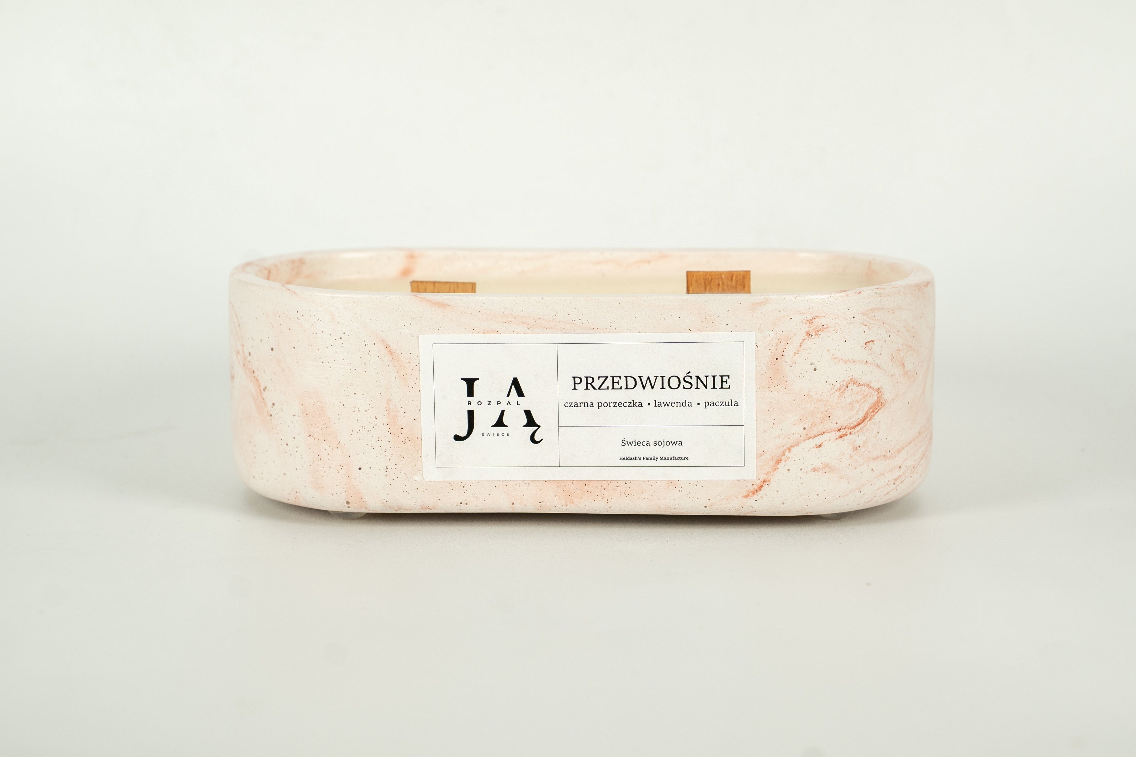 Świeca sojowa "PRZEDWIOŚNIE" świeca inspirowana zmianą pór roku - Czerwona