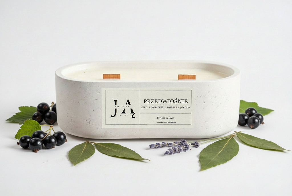 Świeca sojowa "PRZEDWIOŚNIE" świeca inspirowana zmianą pór roku