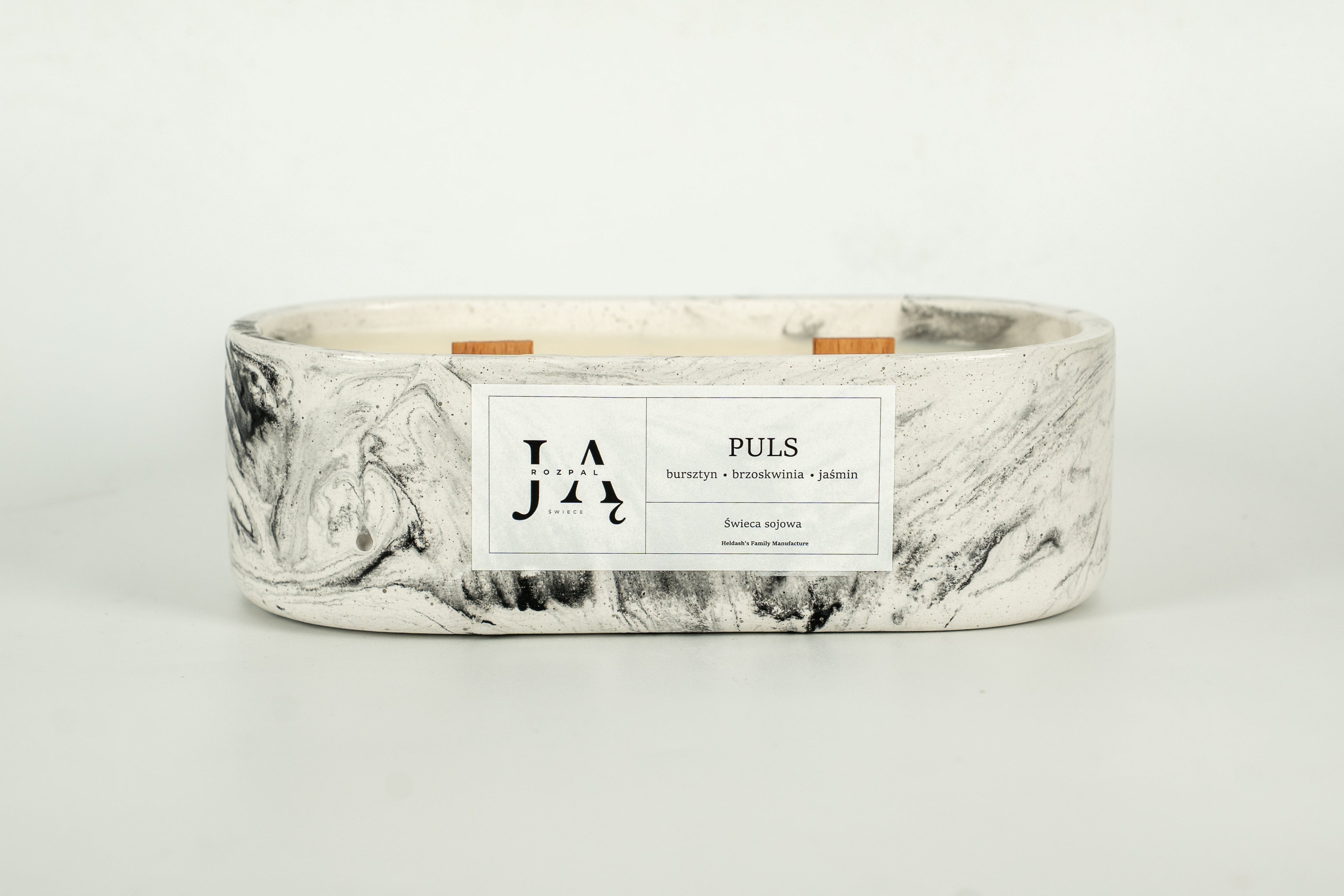 Świeca sojowa "PULS" świeca zmysłowa i pełna energii - Czarna