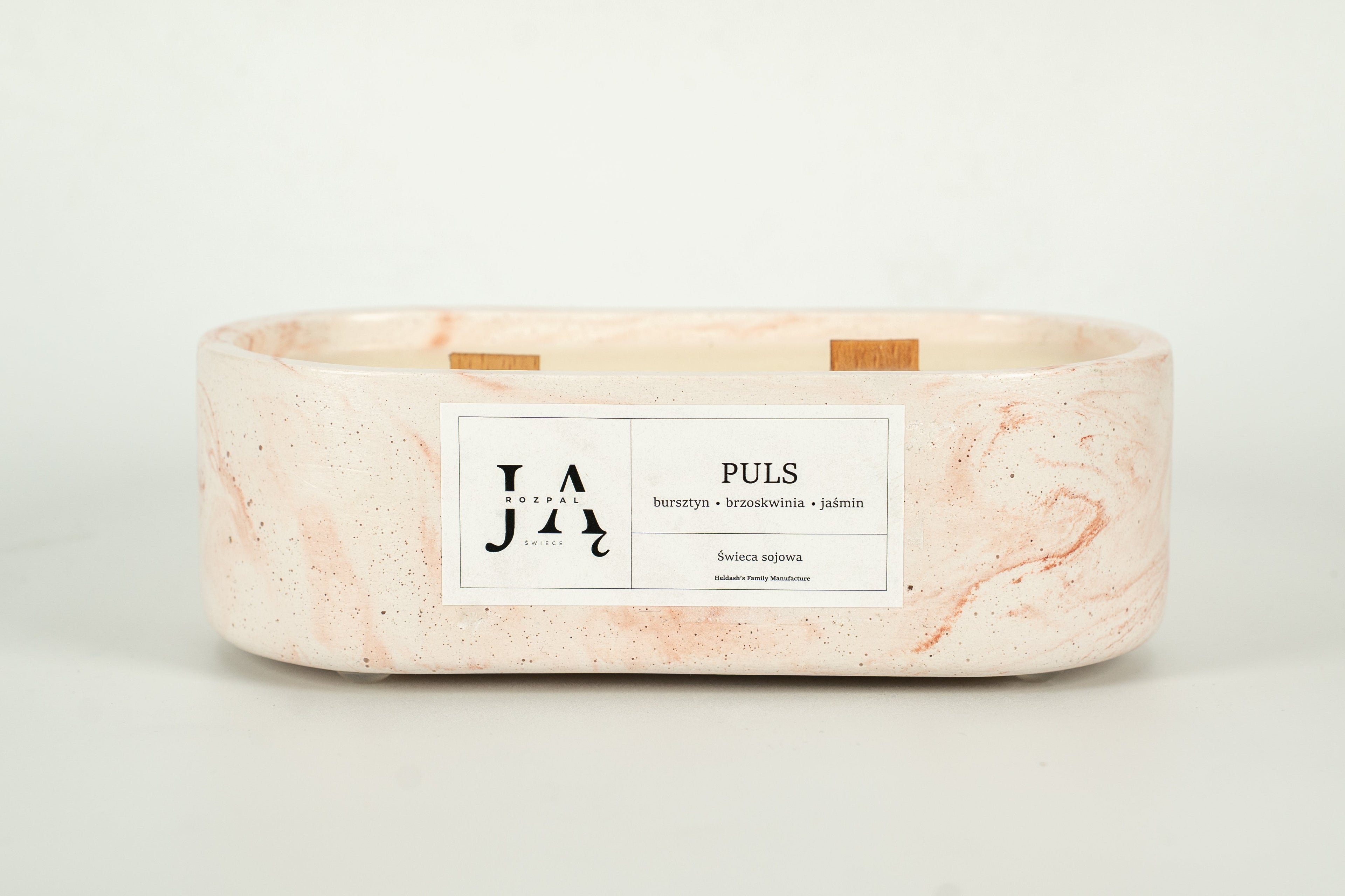 Świeca sojowa "PULS" świeca zmysłowa i pełna energii - Czerwona