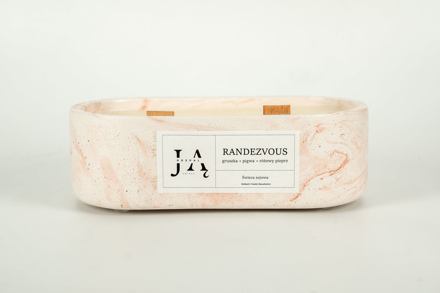 Świeca sojowa "RANDEZVOUS" świeca o owocowo-pikantnym aromacie - Czerwona