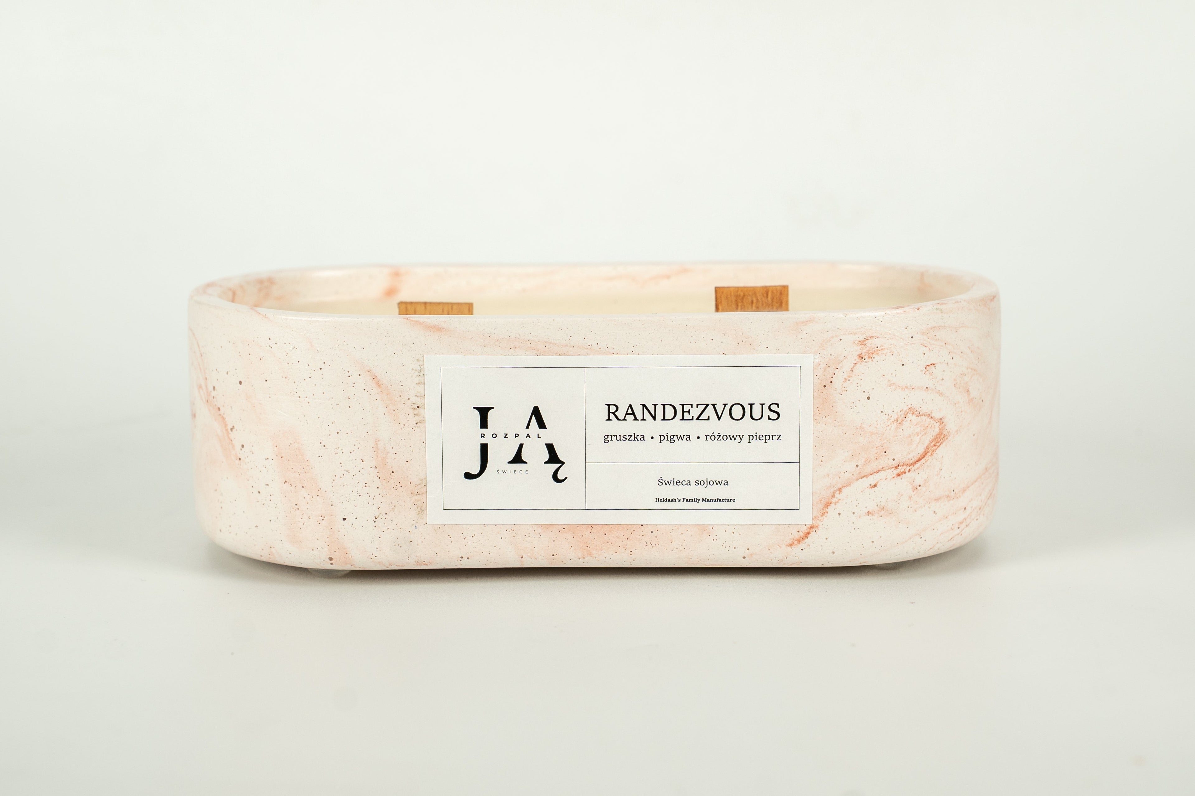 Świeca sojowa "RANDEZVOUS" świeca o owocowo-pikantnym aromacie - Czerwona