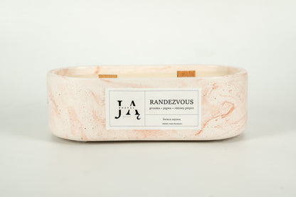 Świeca sojowa "RANDEZVOUS" świeca o owocowo-pikantnym aromacie - Czerwona
