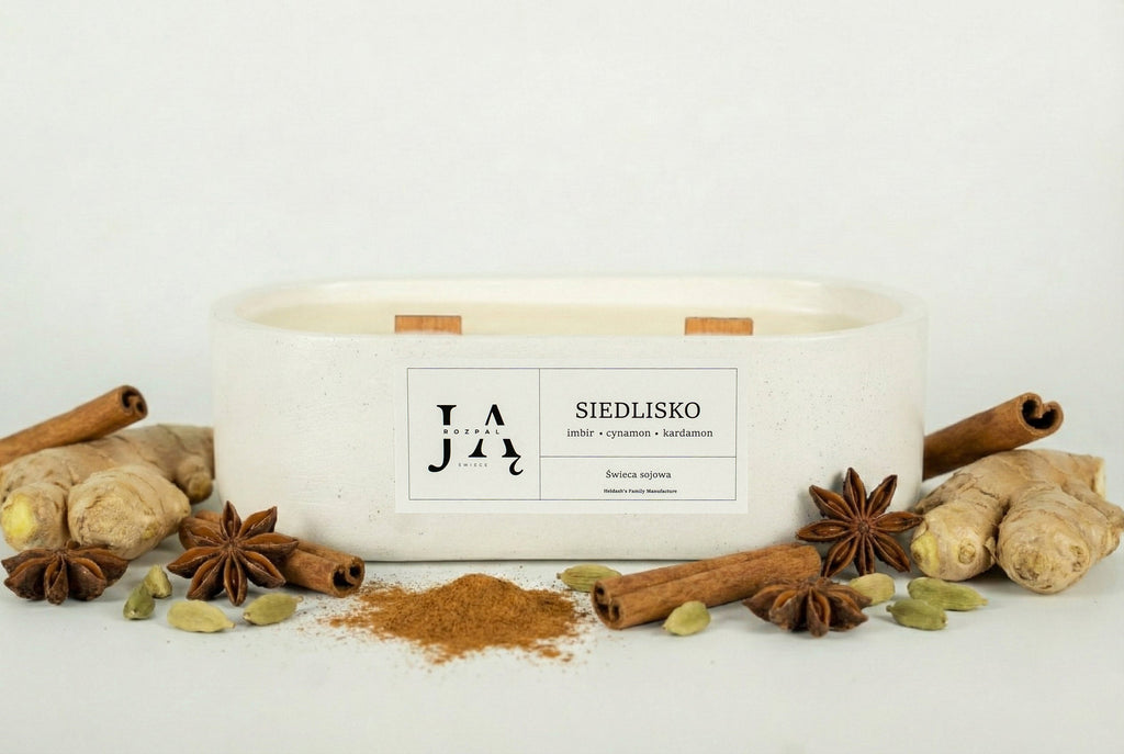 SIEDLISKO | Świeca sojowa o korzennym charakterze Rozpal Ją