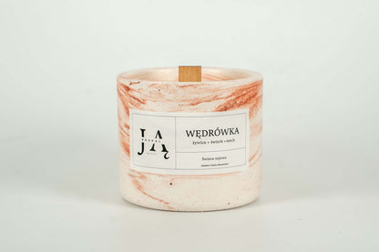 WĘDRÓWKA | naturalna, leśna świeca sojowa - Rozpal Ją
